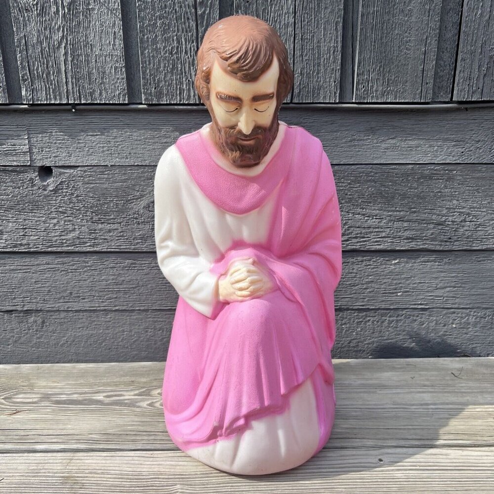 Vintage Empire Joseph 27" Nativity Blow Mold Christmas Decor Lighted w/ Cord